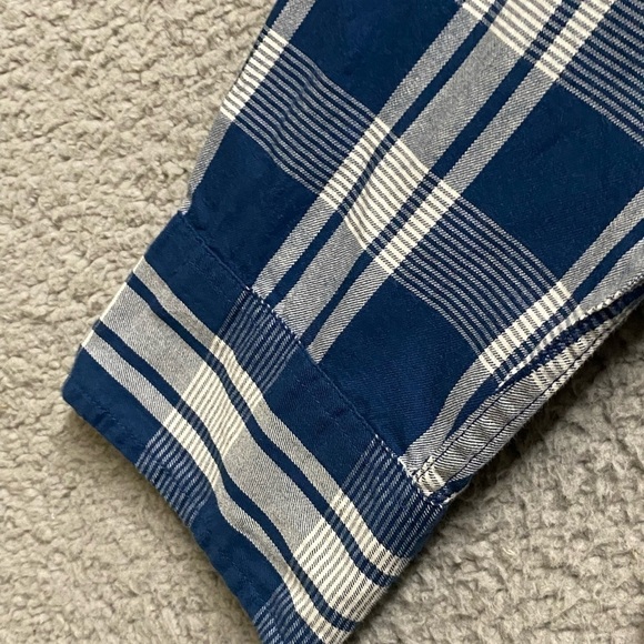 J Crew Shirt Mens Large Blue Plaid Long Sleeve Button Down - Picture 4 of 12